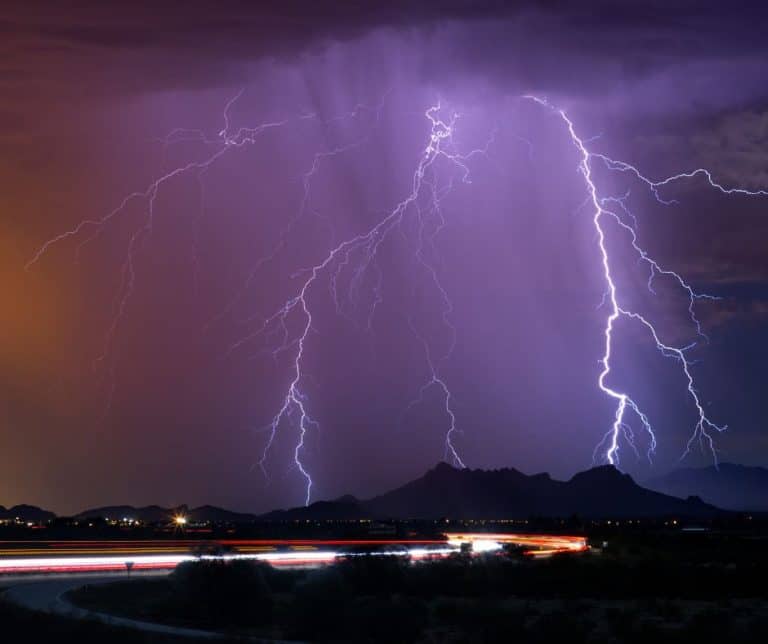 Monsoon in Tuscan, Arizona.