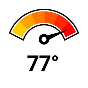 77 degrees