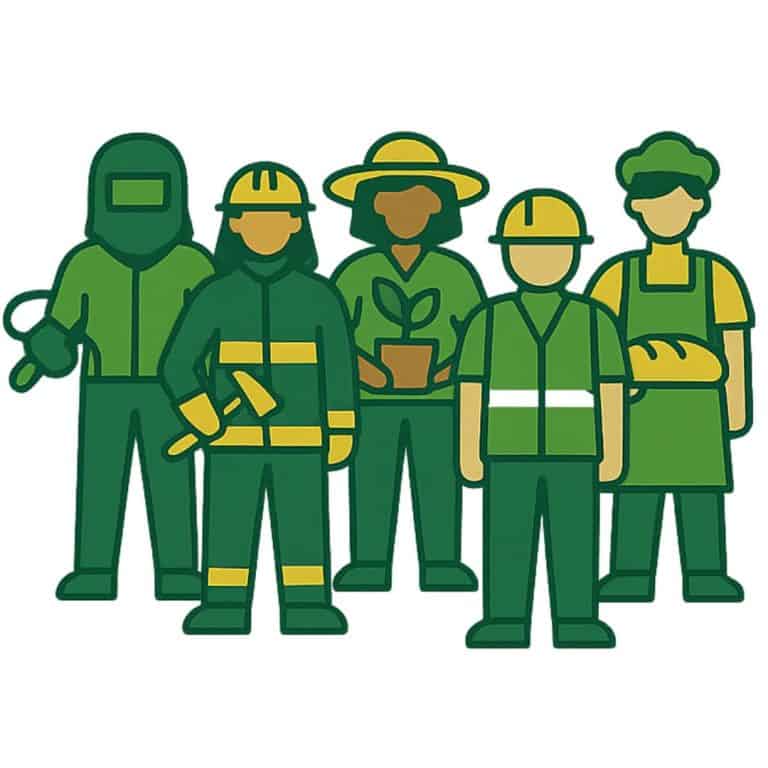 icons of various workers